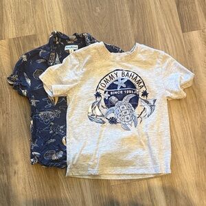Tommy Bahama Kids Nautical Blue and Gray Tees